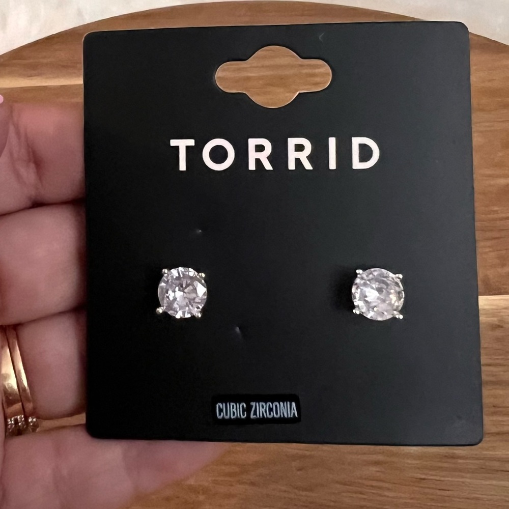 Torrid Cubic Zirconia Stud Earrings NWT
